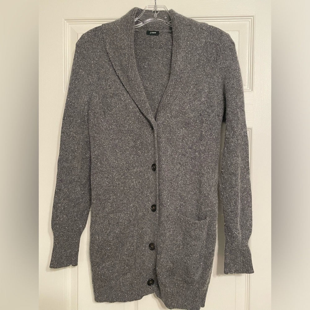 J.Crew Wool Grey Cardigan – Size M/L
